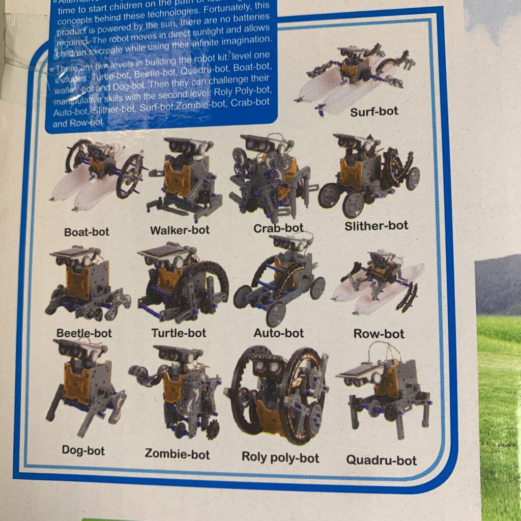 Solar Robot 13 in 1 kit