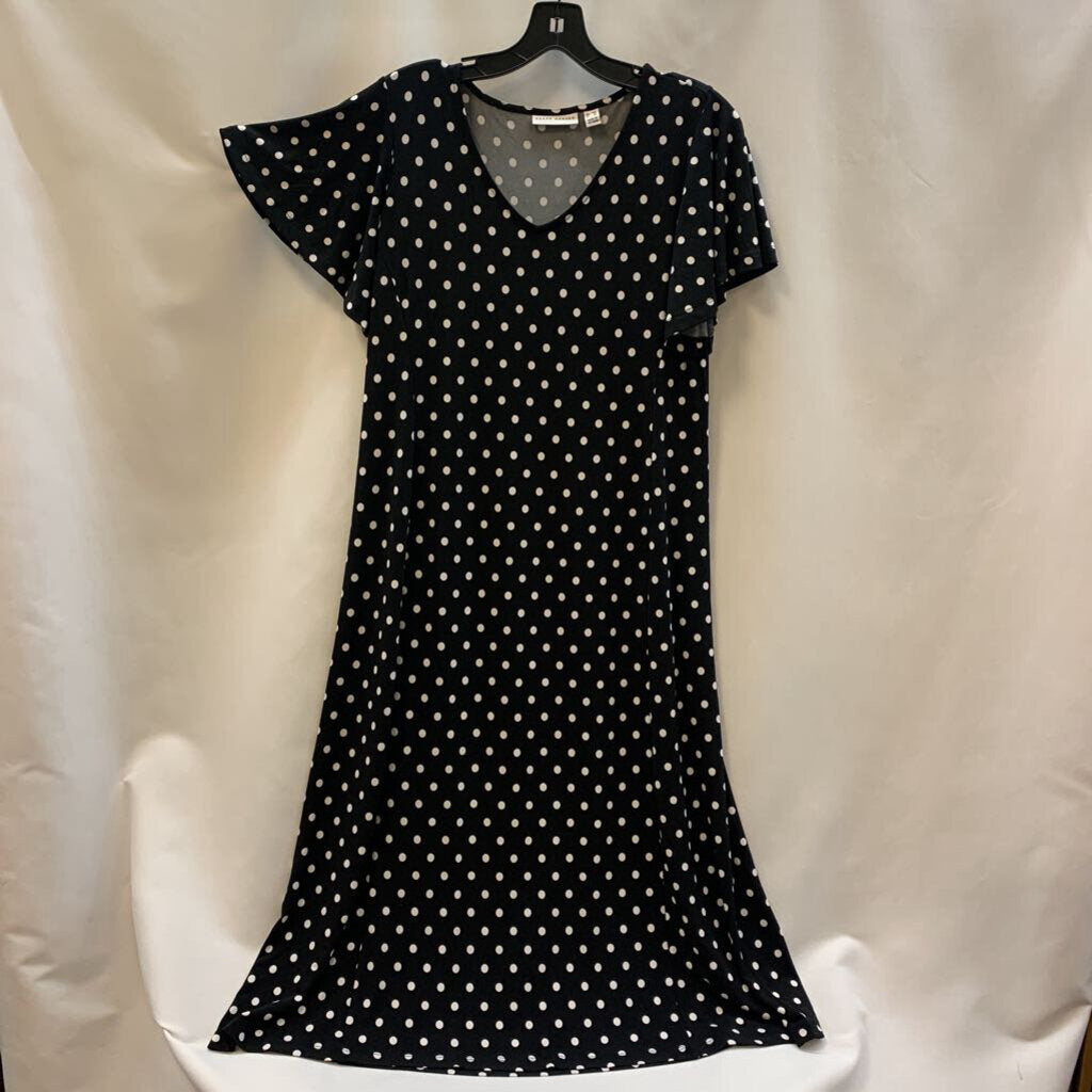 Dress: Flutter Sleeve Midi Dots NWOT