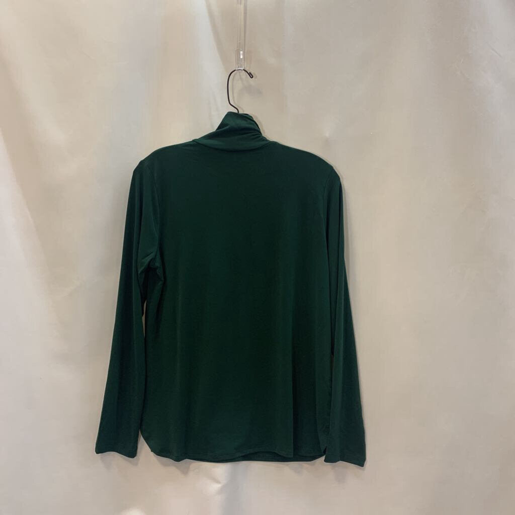 Shirt: Solid Liquid Knit Mock-Neck Shirt
