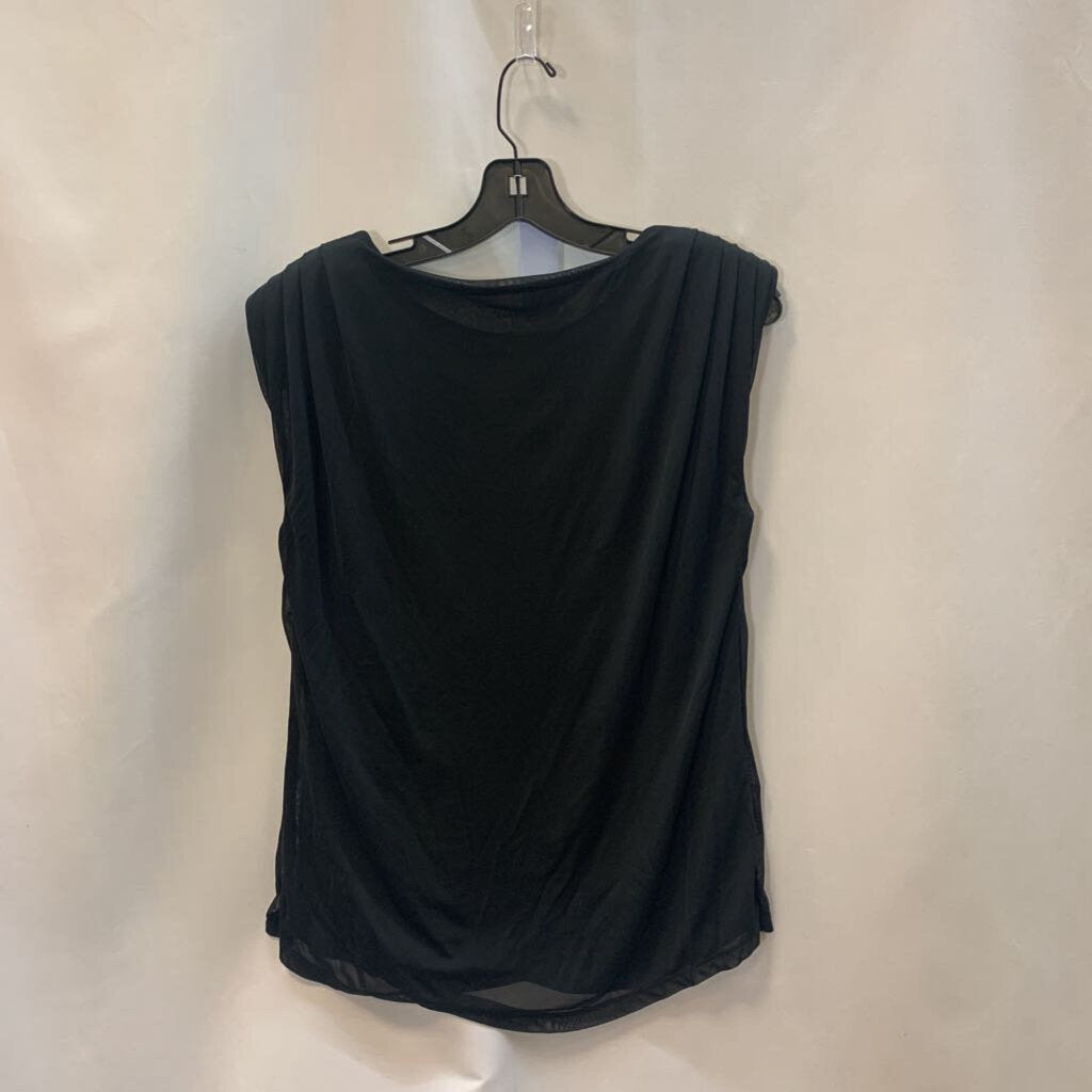 Shirt: Knit Ruched Shoulder Tank Top