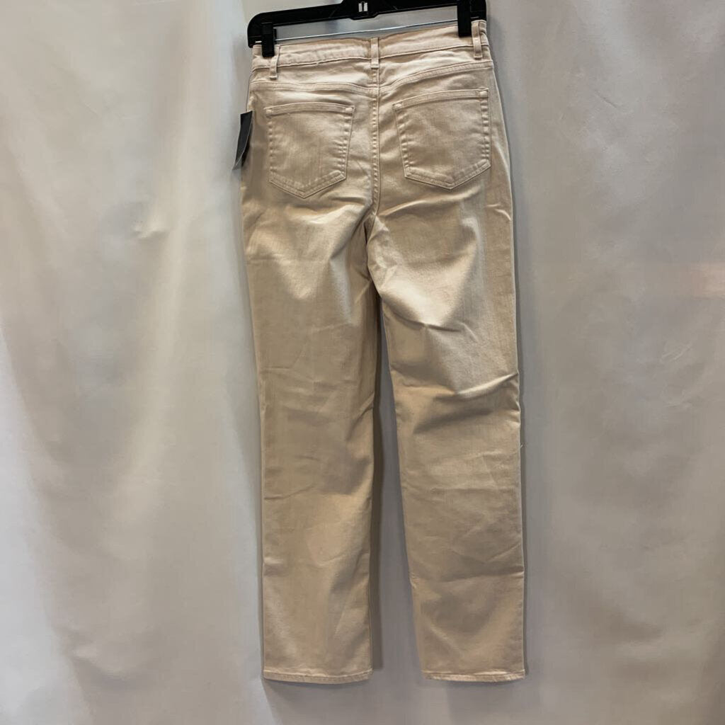 Pants: Patchwork Straight Leg Jeans