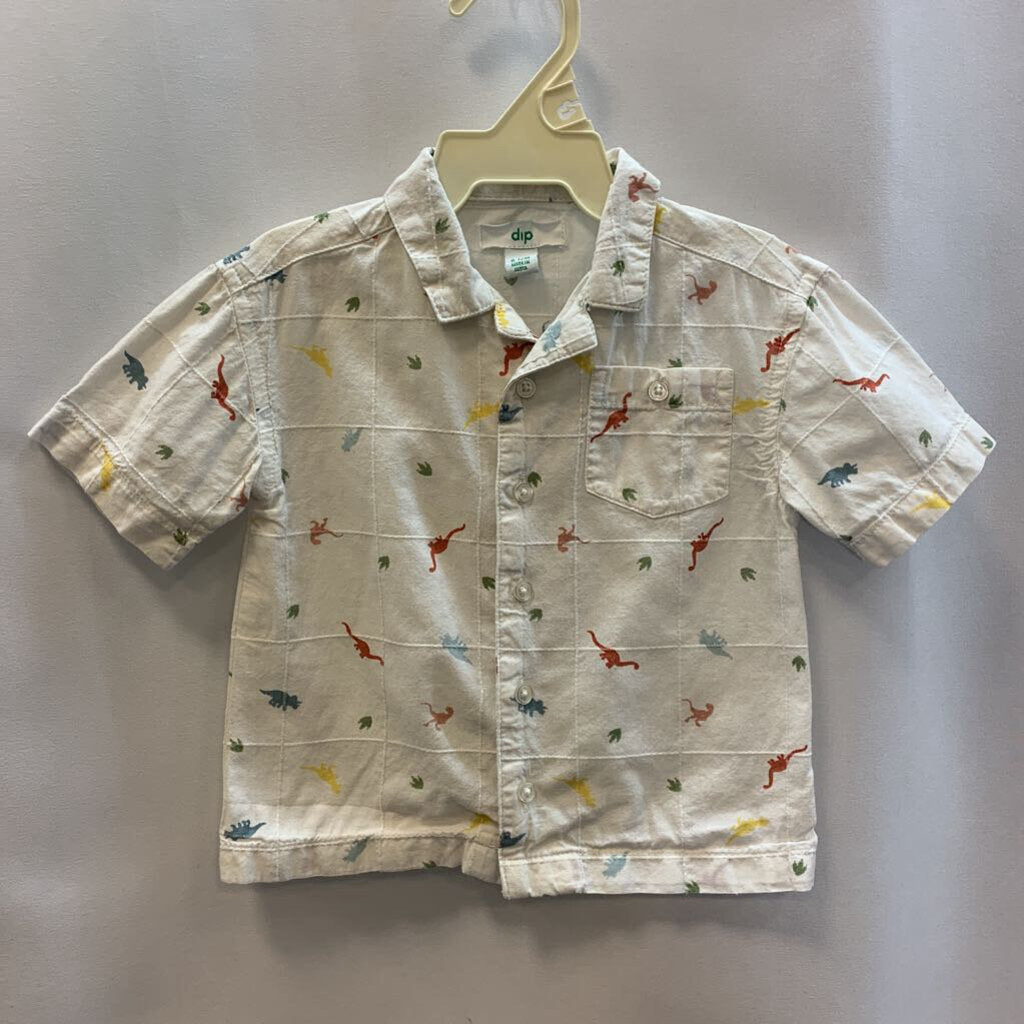 Shirt: Dinosaur Collared Button-Up