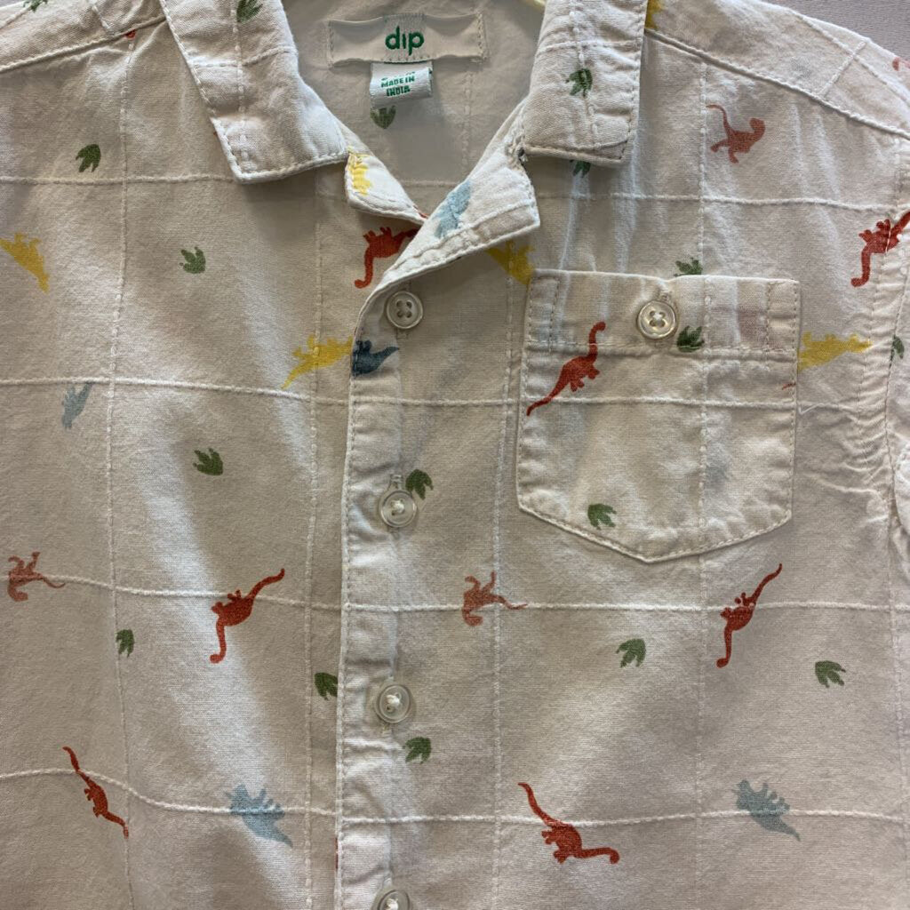 Shirt: Dinosaur Collared Button-Up