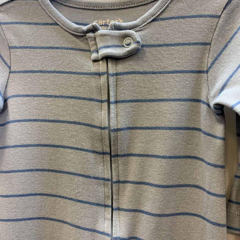 Sleeper: Zip Horizontal Striped