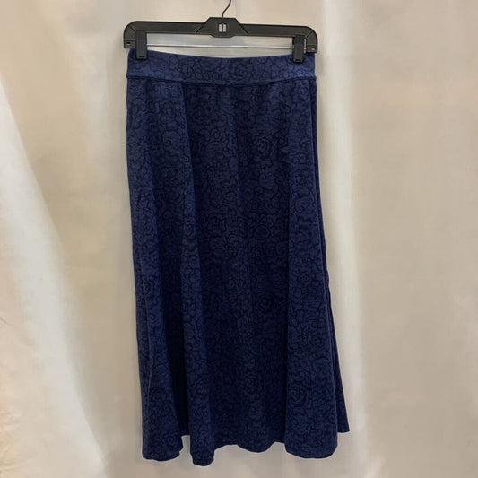 Skirt: Silky Ponte Midi A-Line with Pattern