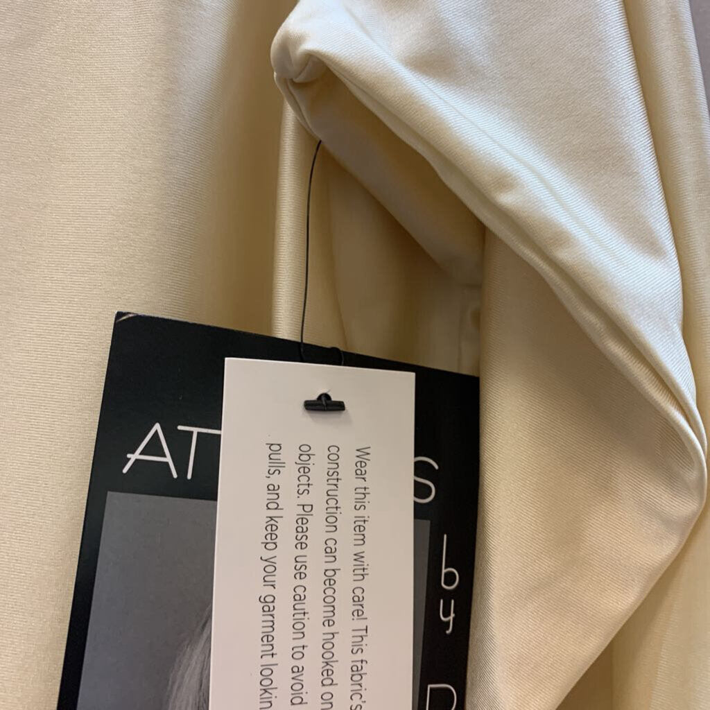 Shirt: Fluid Satin Boat Neck Long Sleeve