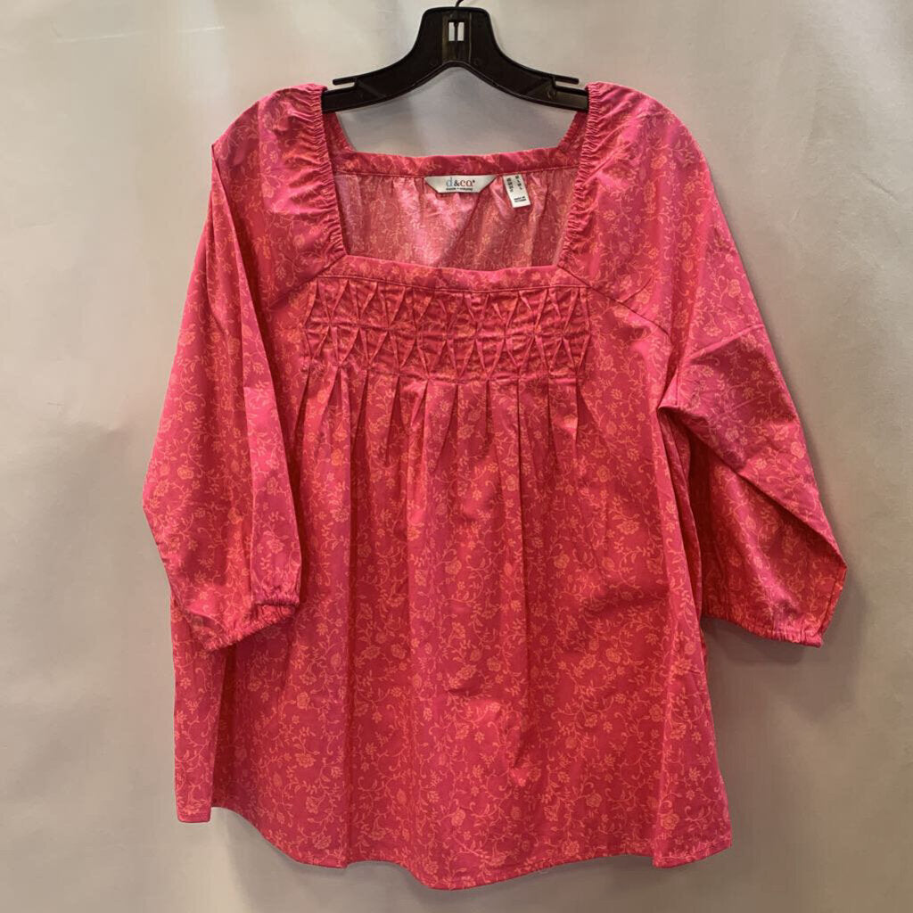 Shirt: Square Neck with Pleating