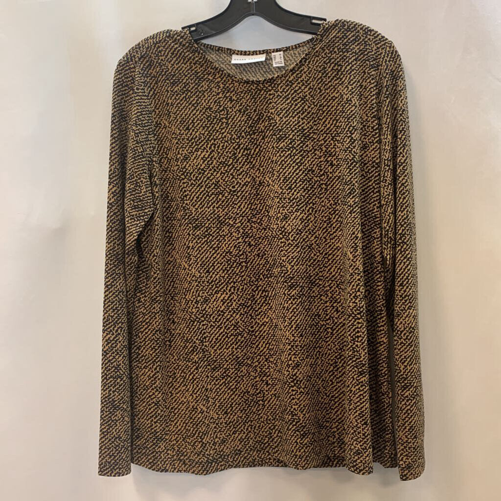 Shirt: Liquid Knit Long Sleeve Printed