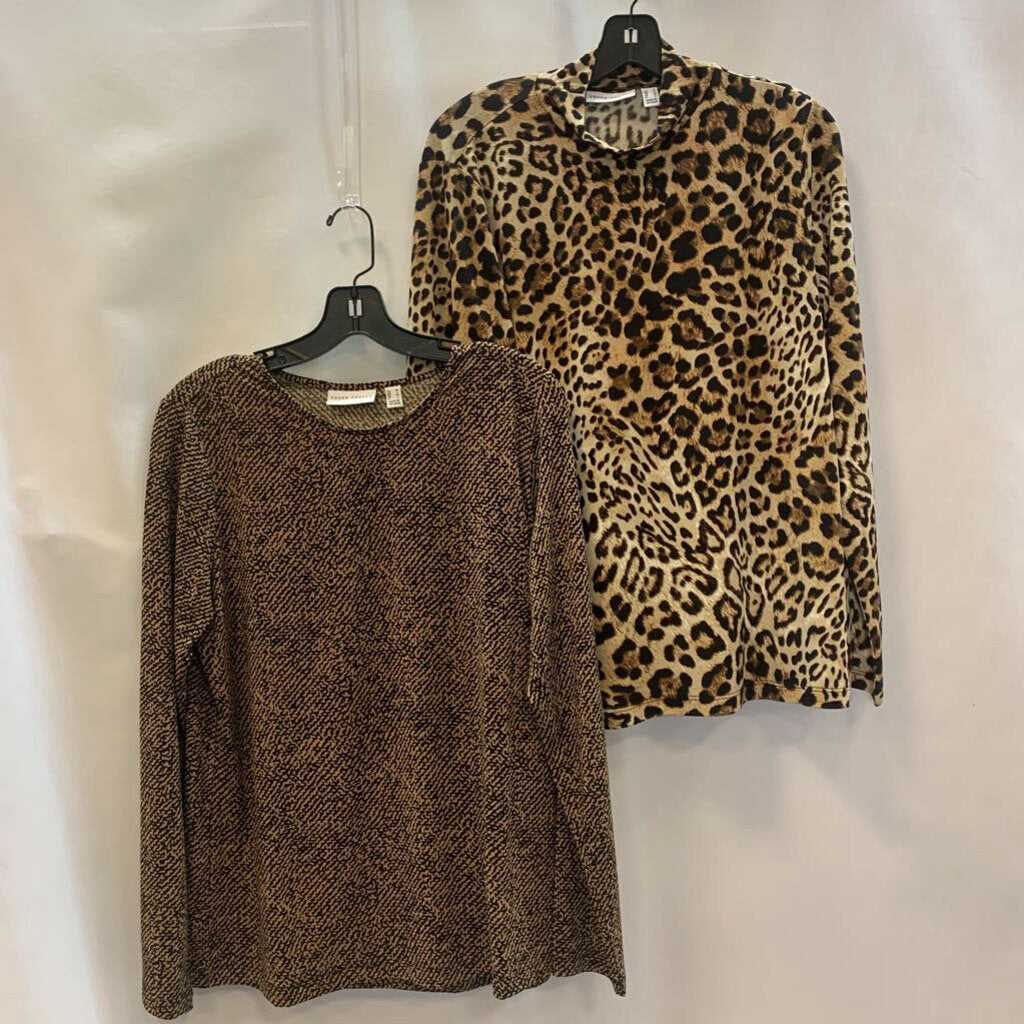 Shirt: Liquid Knit Long Sleeve Printed