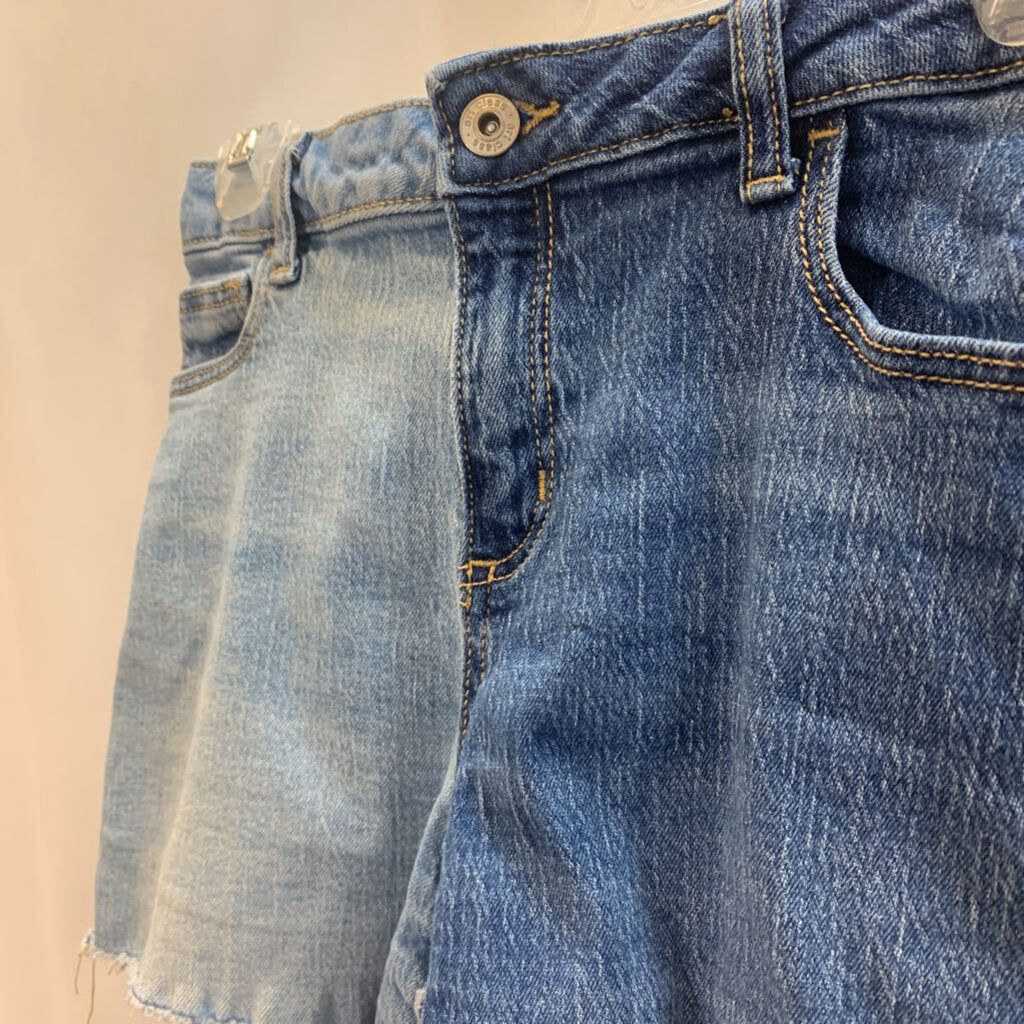 Shorts: Denim Two Tone Cutoffs