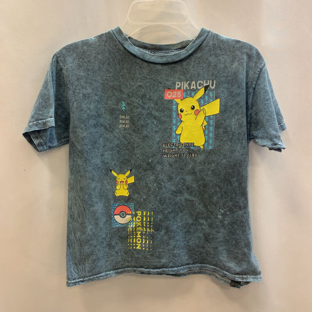 Shirt: Short Sleeve Pikachu Acid Wash