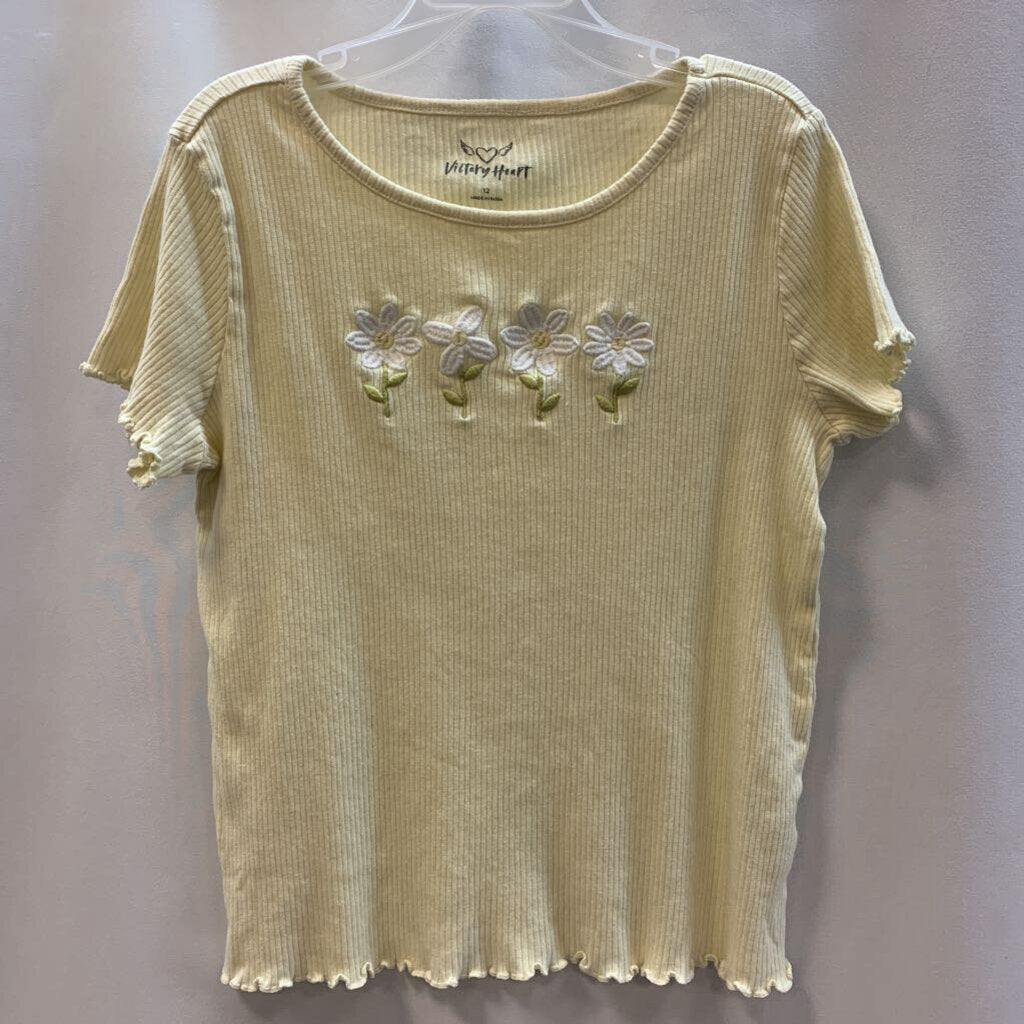Shirt: Daisy Embroidered Short Sleeve