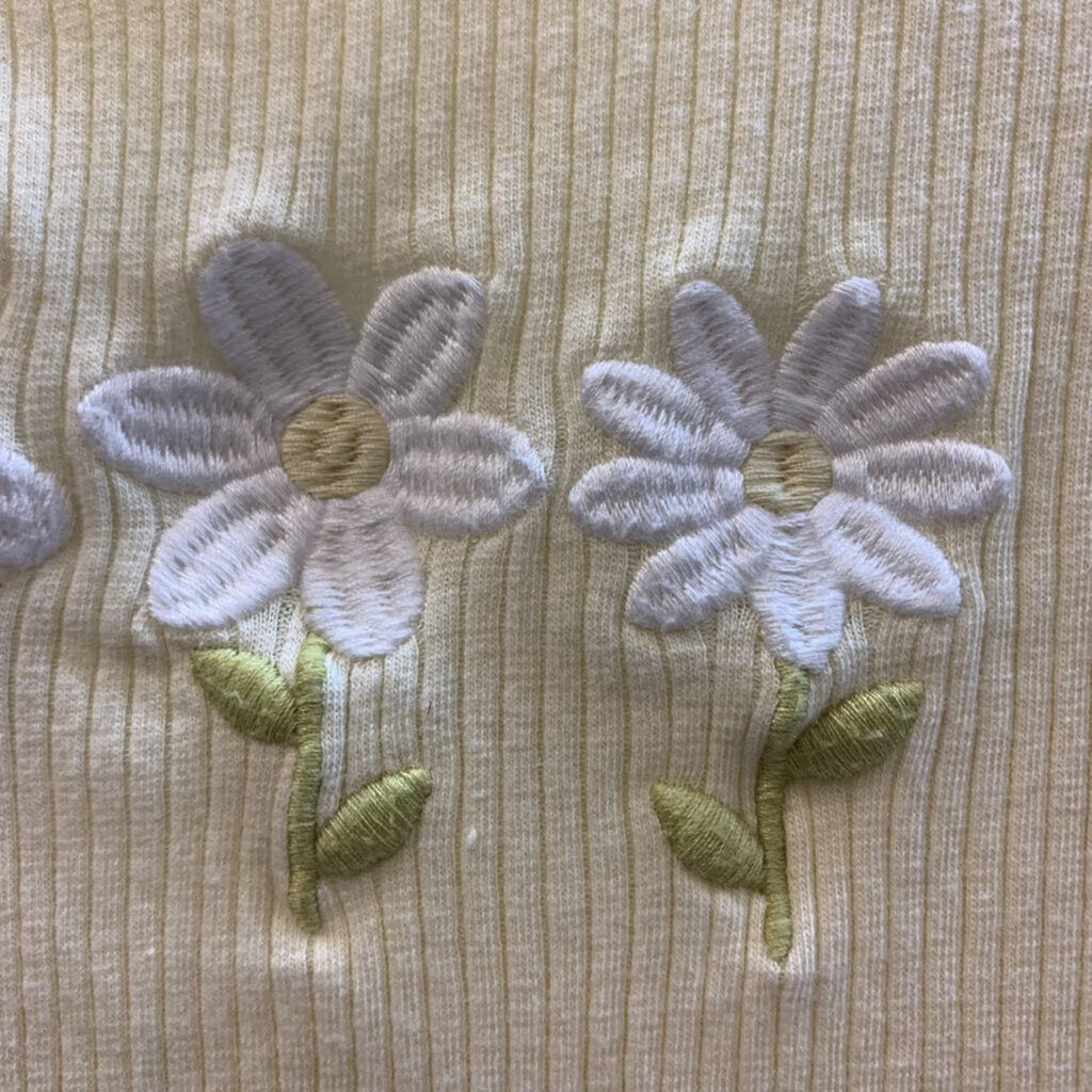 Shirt: Daisy Embroidered Short Sleeve