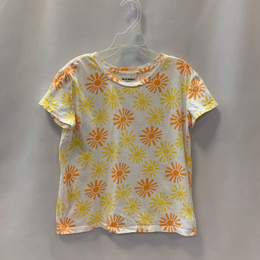 Shirt: Sun's Print Short Sleeve