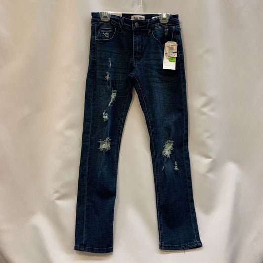 Pants: Destroyed Leg/Knee Skinny Jeans
