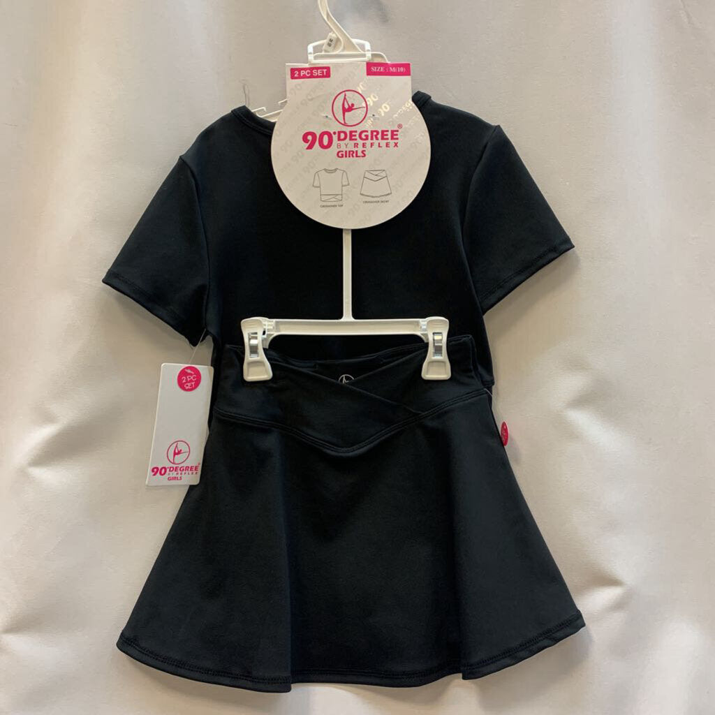 2 Pc Active Set: Crossover Top with Skort