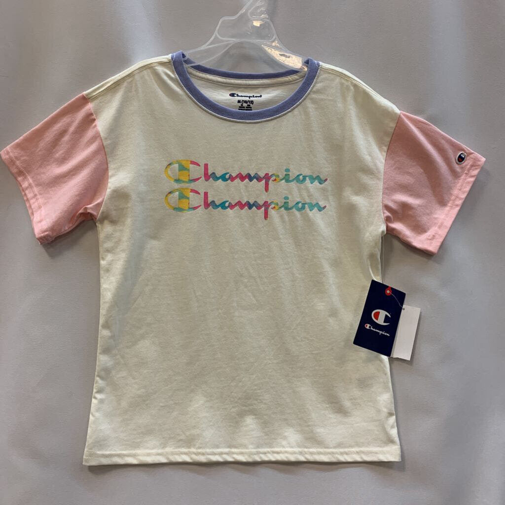 Shirt: Rainbow Letter Baseball Short Sleeve
