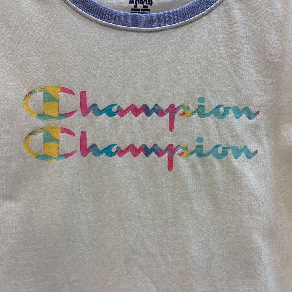 Shirt: Rainbow Letter Baseball Short Sleeve