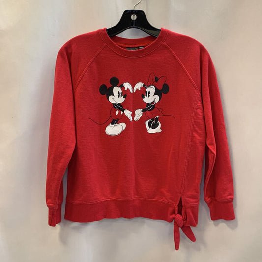 Sweatshirt: Mickey Minnie Heart Long Sleeve