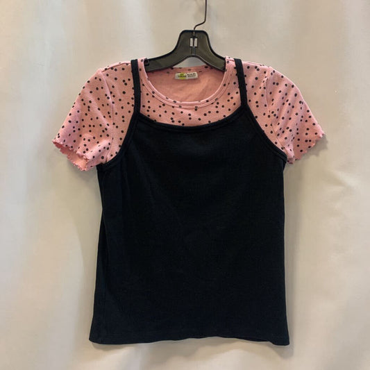 Shirt: Polka Dot with Tank Overlay