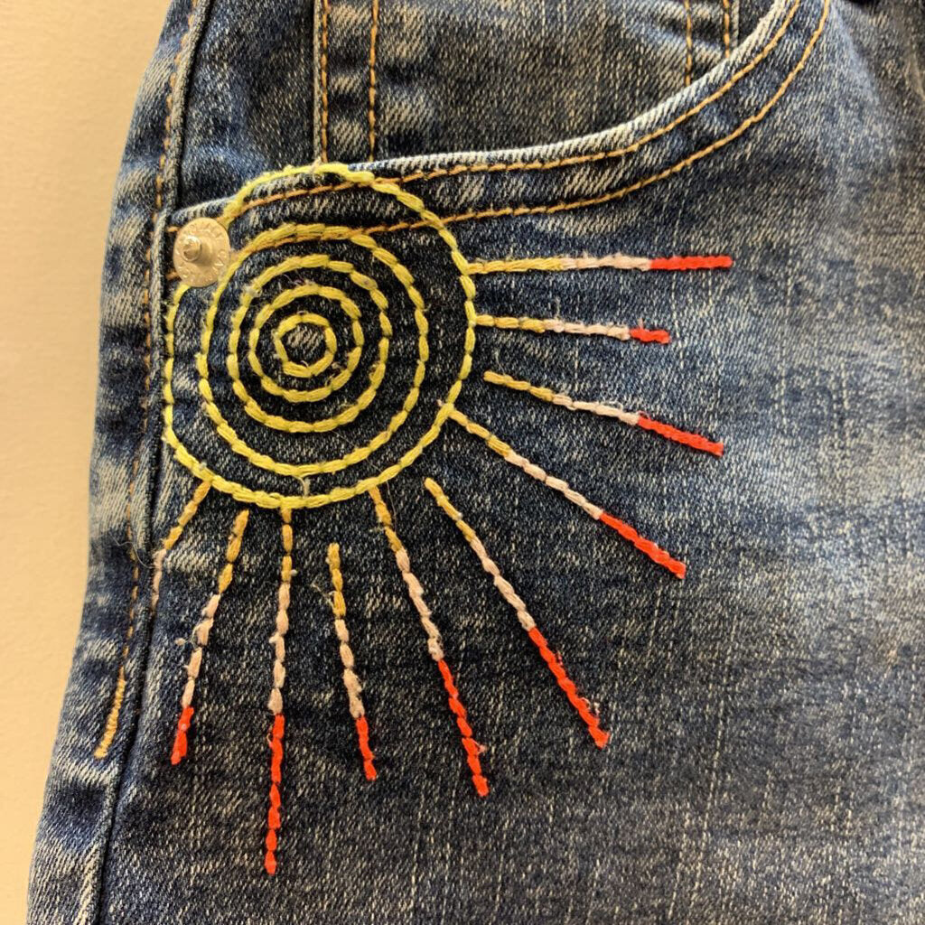 Shorts: Denim with Embroidered designs