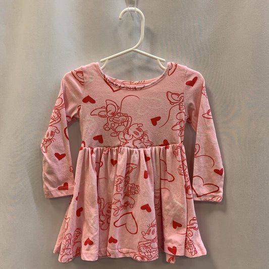 Long Sleeve Dress: Minnie Mouse Hearts
