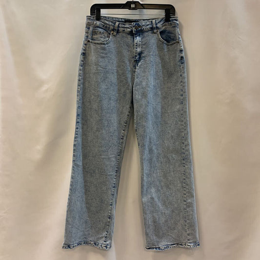 Pants: Bow Pocket Wide Leg Acid Wash