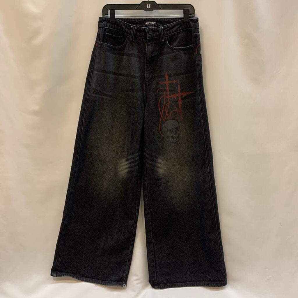 Pants: Wings & Skulls Ultra-Baggy