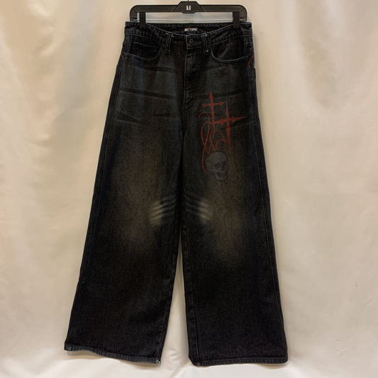 Pants: Wings & Skulls Ultra-Baggy